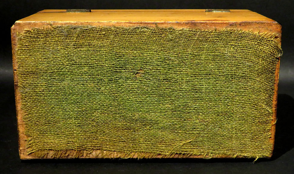 Thumbnail: A Very Good Inlaid Regency Period Pearwood Tea Caddy, England Circa 1825