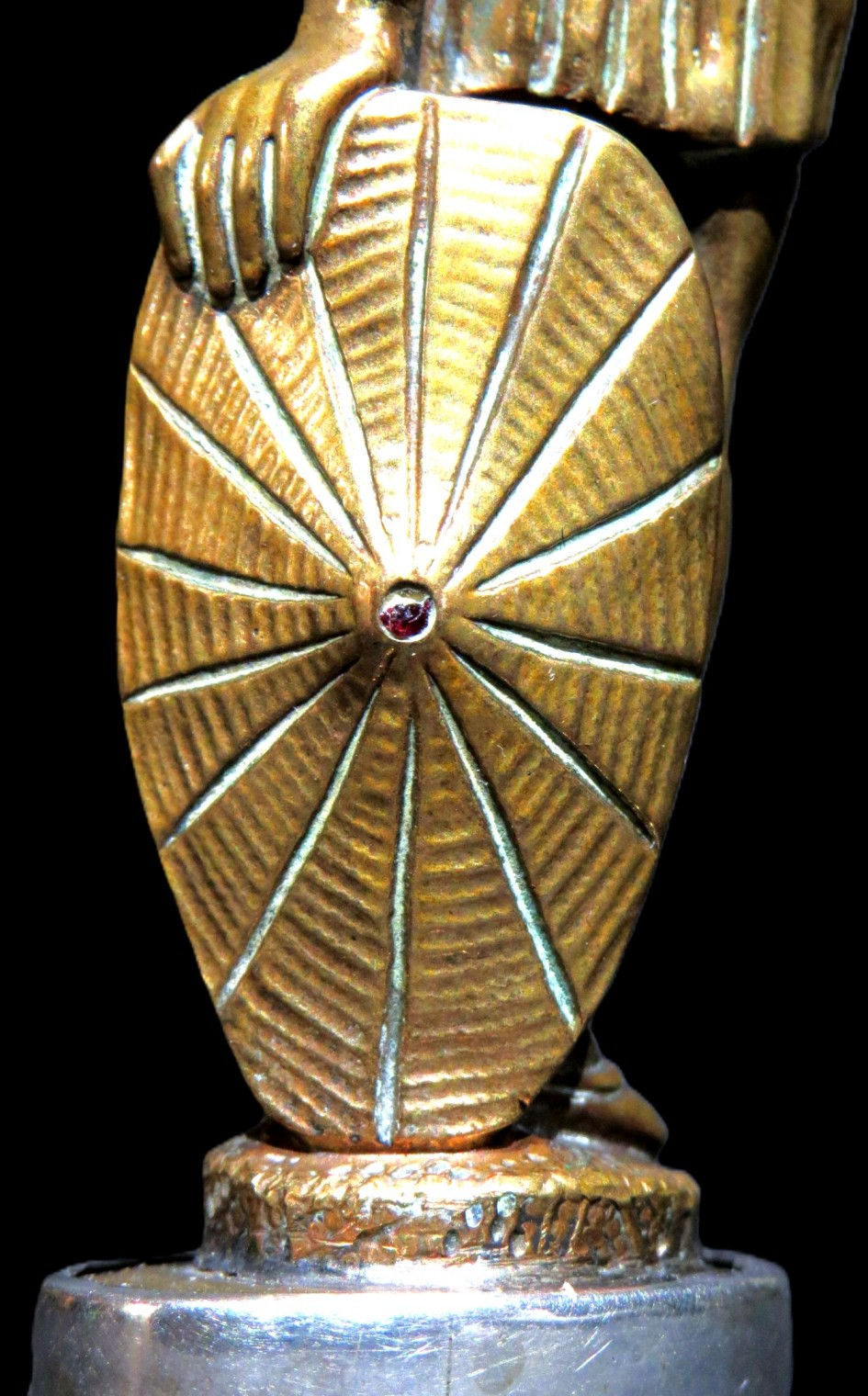 Thumbnail: A Very Fine 19th Century Gilt Brass & Rock Crystal Desk Seal