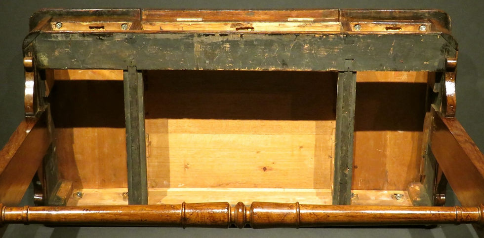 Thumbnail: A Fine Regency Period Writing Table / Sofa Table in Rosewood, English Circa 1825