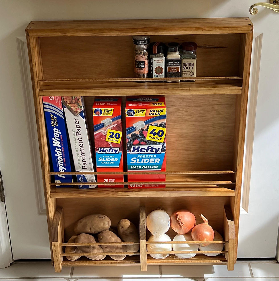 Thumbnail: Door Mounted Spice Rack: Custom Kitchen Organizer