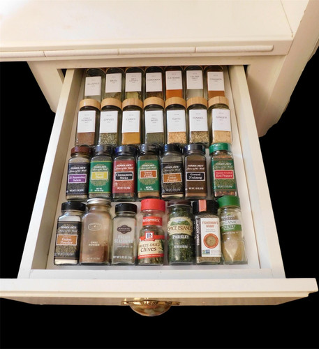 Custom Spice Rack Insert Custom Wood Spice Rack Drawer Insert - Kitchen Organizer | signature custom