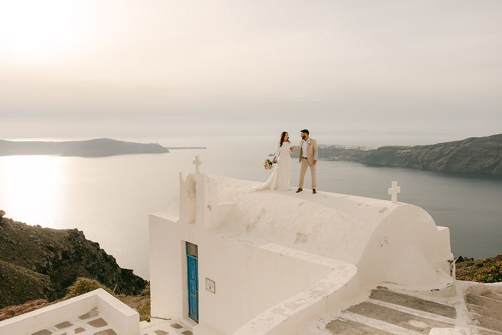 How I Planned Our Santorini Vow Exchange Without a Wedding Planner