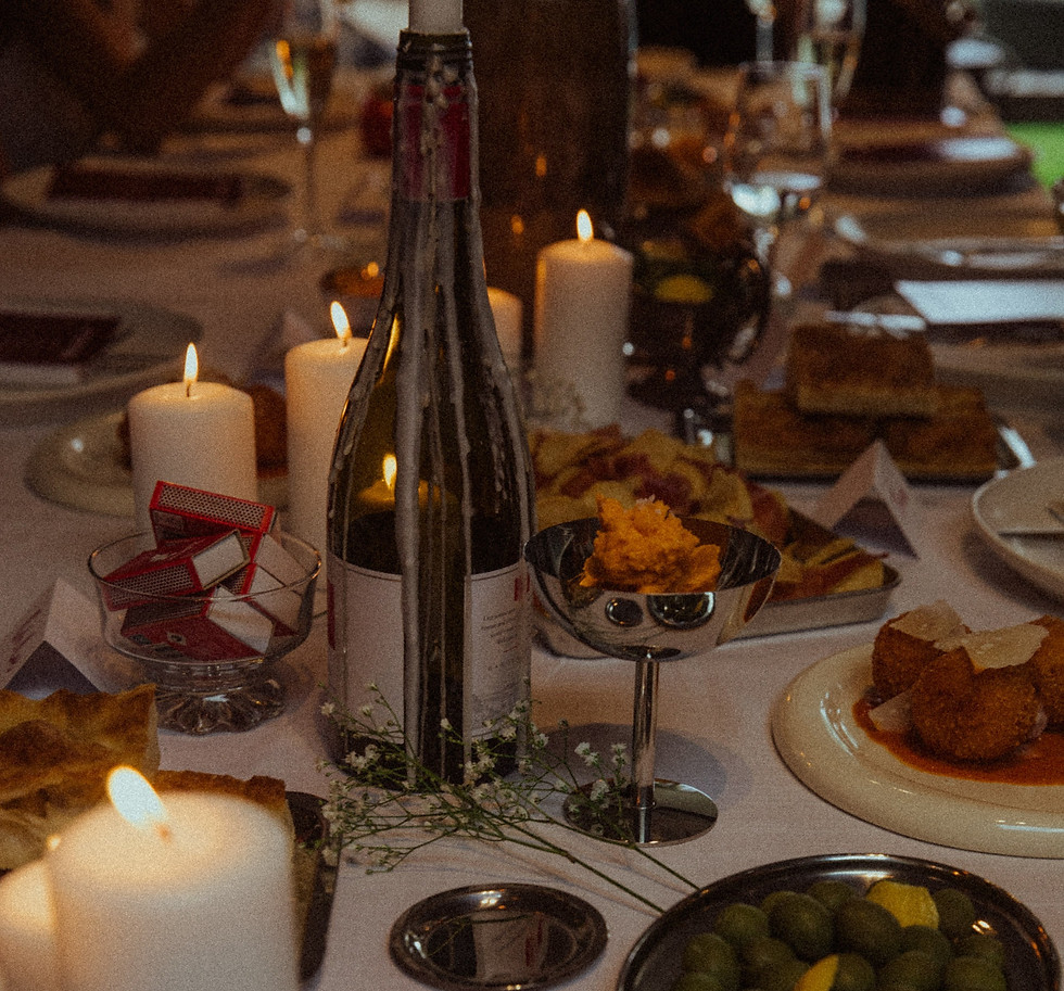Chateau Marmont - Elegant formal dinner table setting with wine and candlelight - TVS.jpg