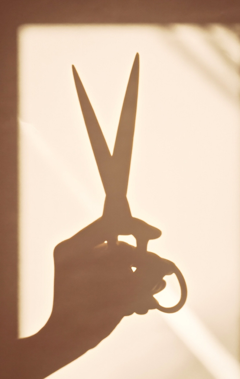 Tresses - Hand shadow puppet holding scissors in warm light - TVS.jpg