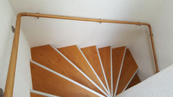 Eiche Rundhandlauf lackiert 40 mm