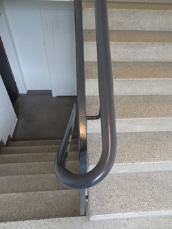 PVC Handlauf antrazith rund 45 mm