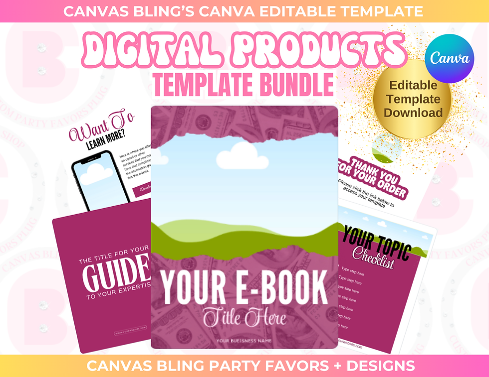 Digital Template Bundle