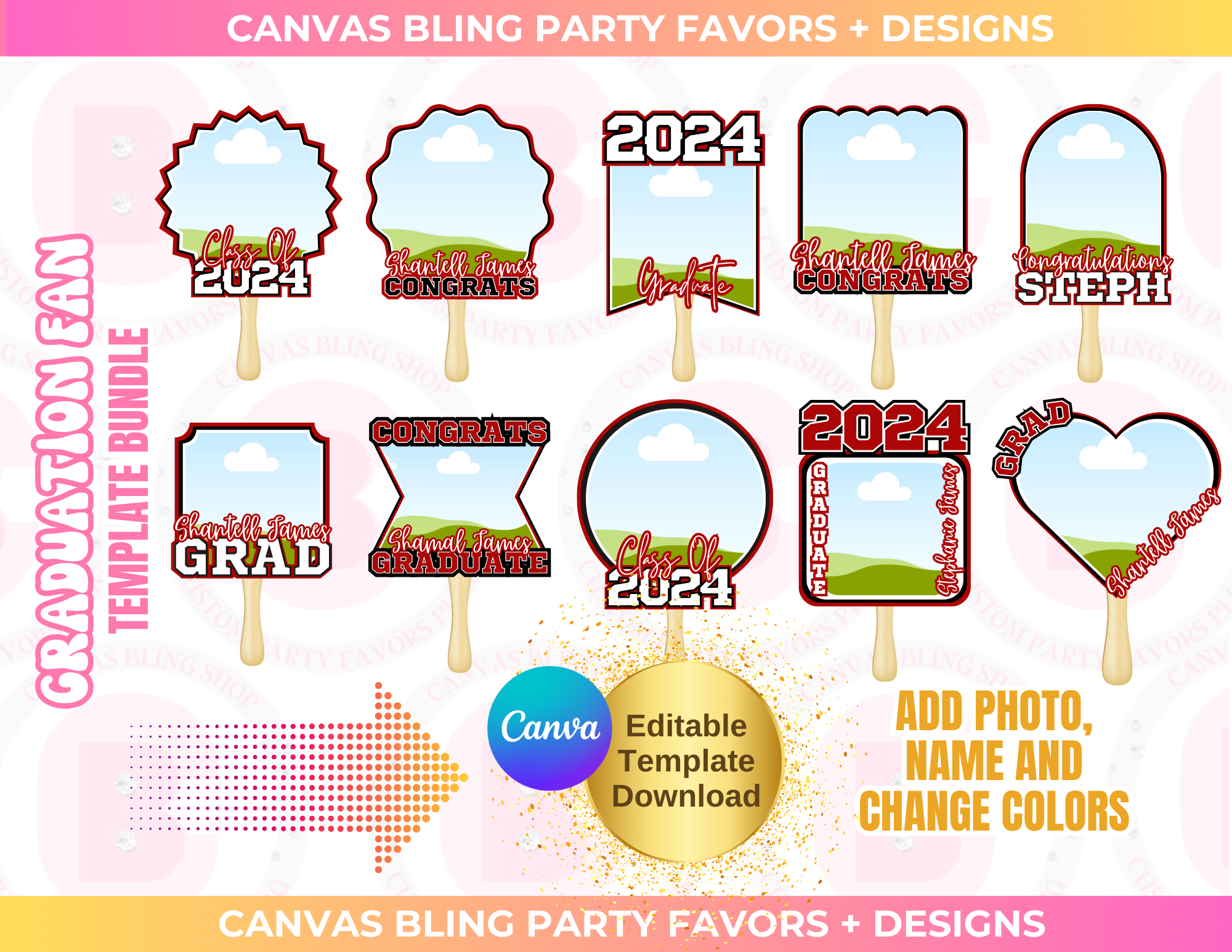 Grad Fan Template Bundle