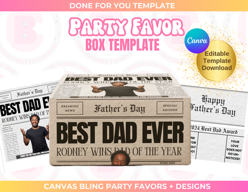 Dad Article Box Template (editable) | Canvas Bling