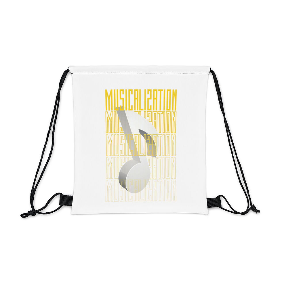 Thumbnail: Musicalization Outdoor Drawstring Bag