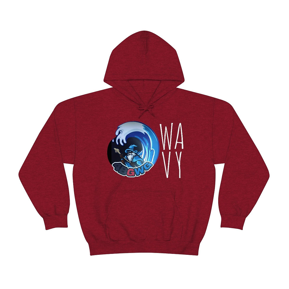 Thumbnail: 4BGWG Wavy Unisex Heavy Blend™ Hooded Sweatshirt