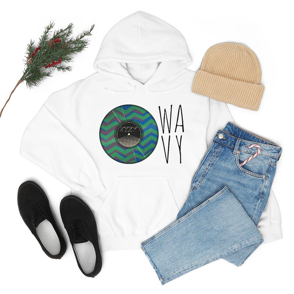 Thumbnail: XY Wavy Unisex Heavy Blend™ Hooded Sweatshirt