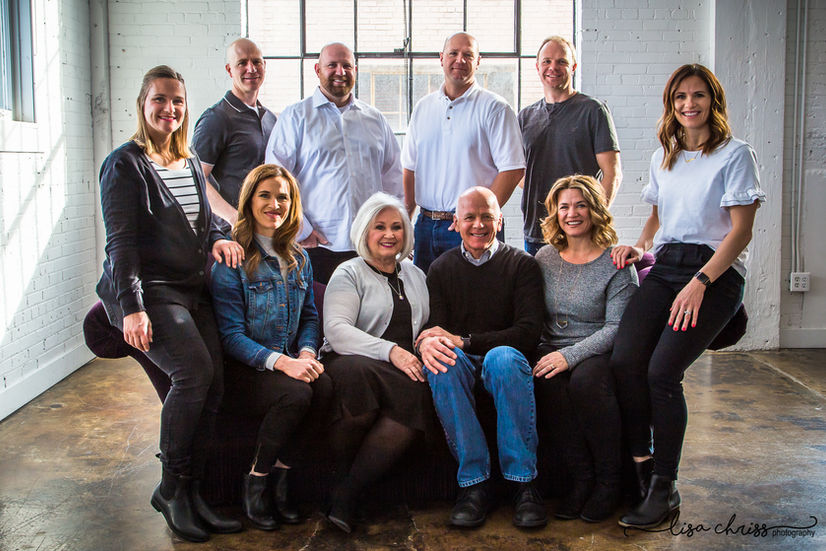 Utah extended family session in salt lake warehouse