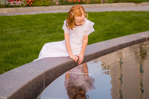 LDS Baptism Photography | Utah Child Photography