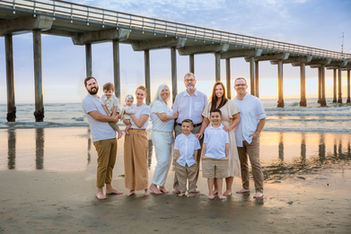 Salt Lake City extended family photos at the beach