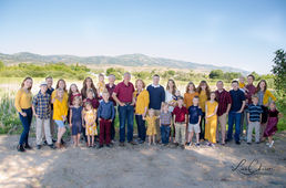 Large Salt Lake family photo session at Bear Lake Utah