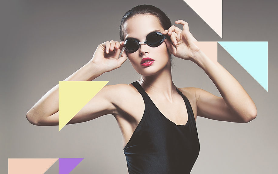 Model Wears Swimwear