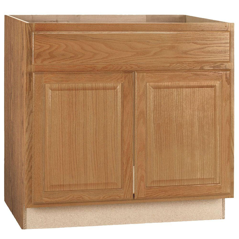 Base Sink Cabinet, Teak, 36-in W x 34.5-in H