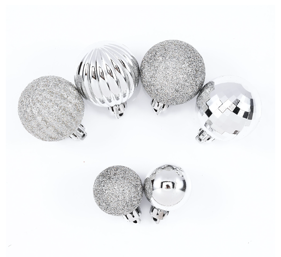 Thumbnail: Mini Shatterproof 20-ct Ornament, Silver
