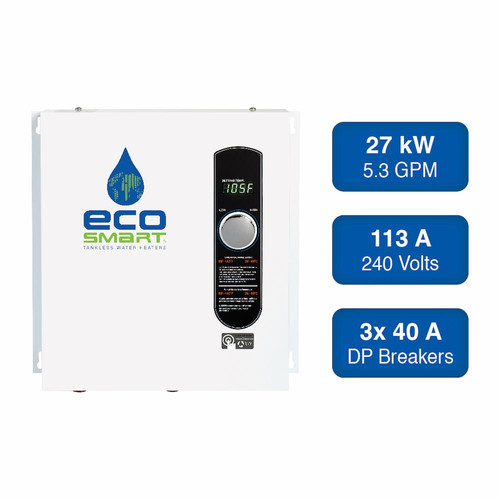 Ecosmart Eco Electric Tankless Water Heater Reviews Electric