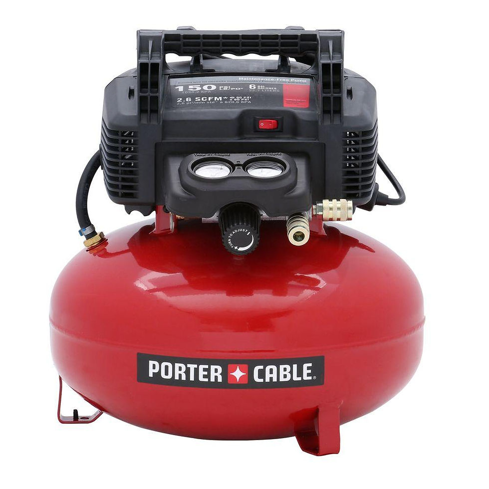 Miniatura: PC 150 PSI Portable Electric Pancake Air Compressor, 6-Gal.