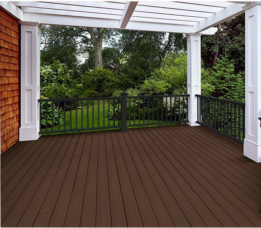 Thumbnail: WPC Hollow Deck Board, 18-ft, Coffee
