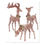 Thumbnail: Pre-Lit 3-pc Reindeer Family Clear Incandescent Lights