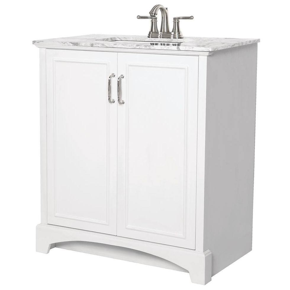 Miniatura: Vanity Combo with Mirror, White, 30-inch