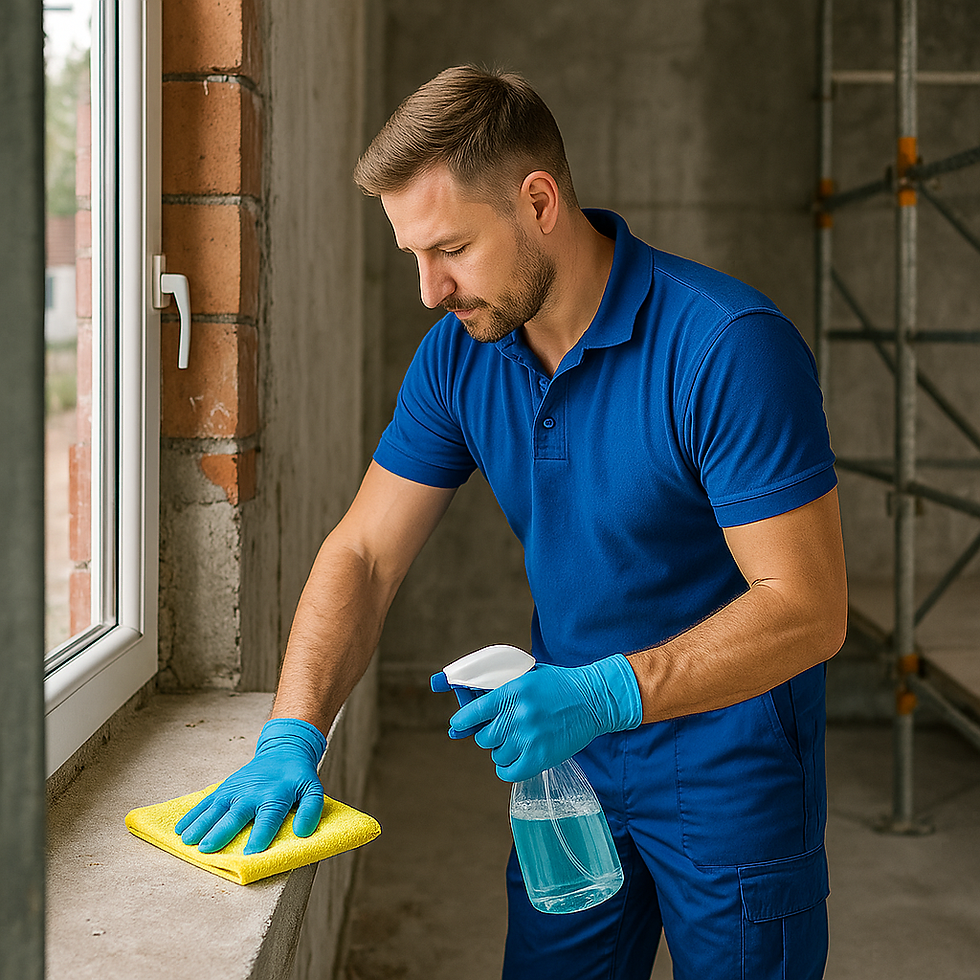 Baureinigung mit XLBOX Services GmbH - professionell und zuverlässig.