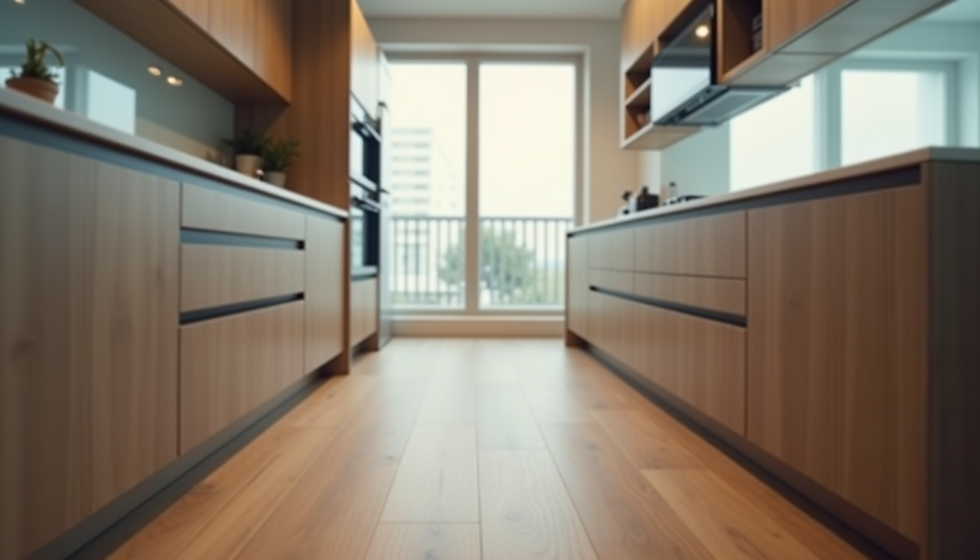 Küchenmontage Zweizeilige Küche