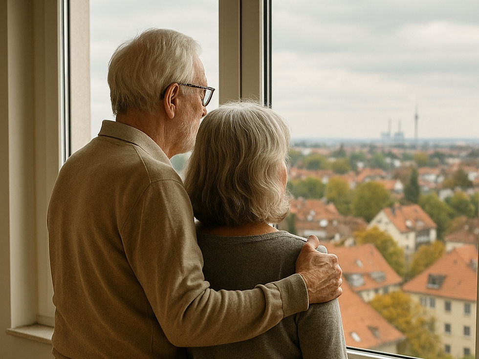 Seniorenpaar verabschiedet sich emotional aus alter Wohnung in Hannover-Langenhagen