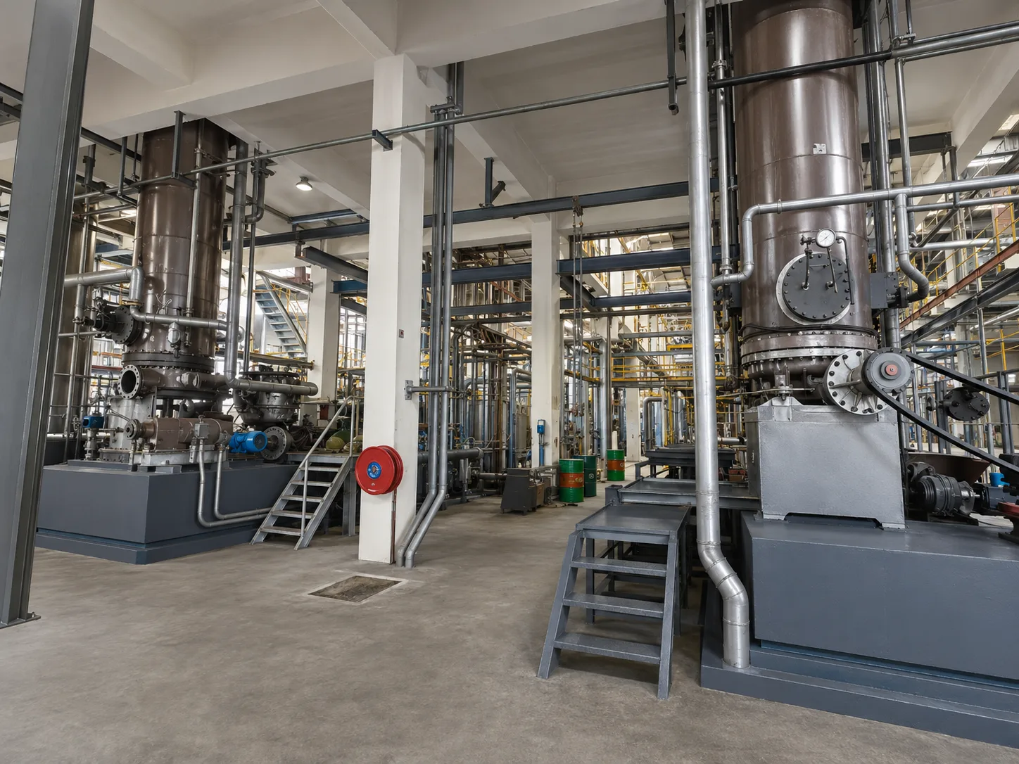 Equipment on the fibre refining line