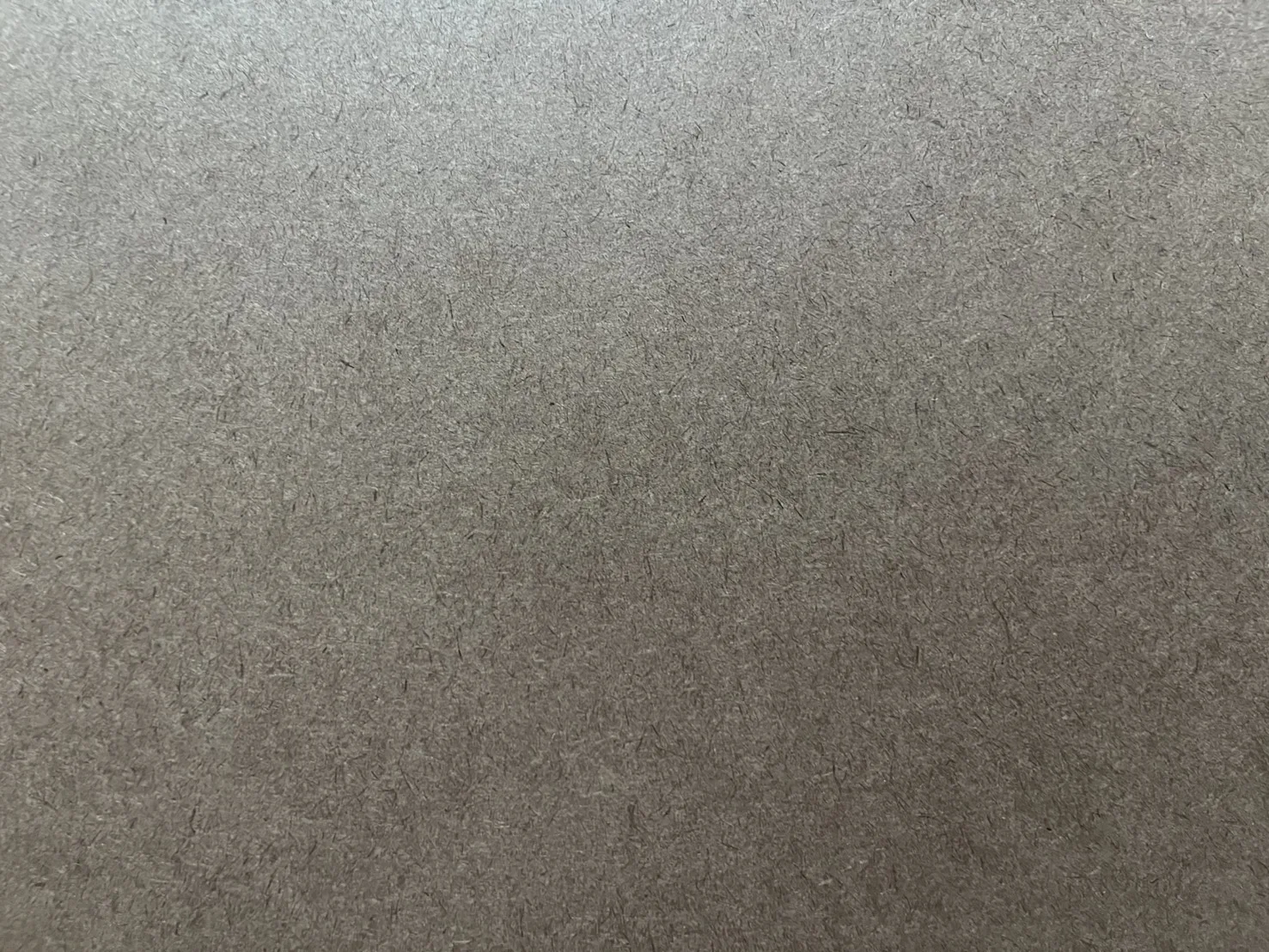 Smooth face of hardboard
