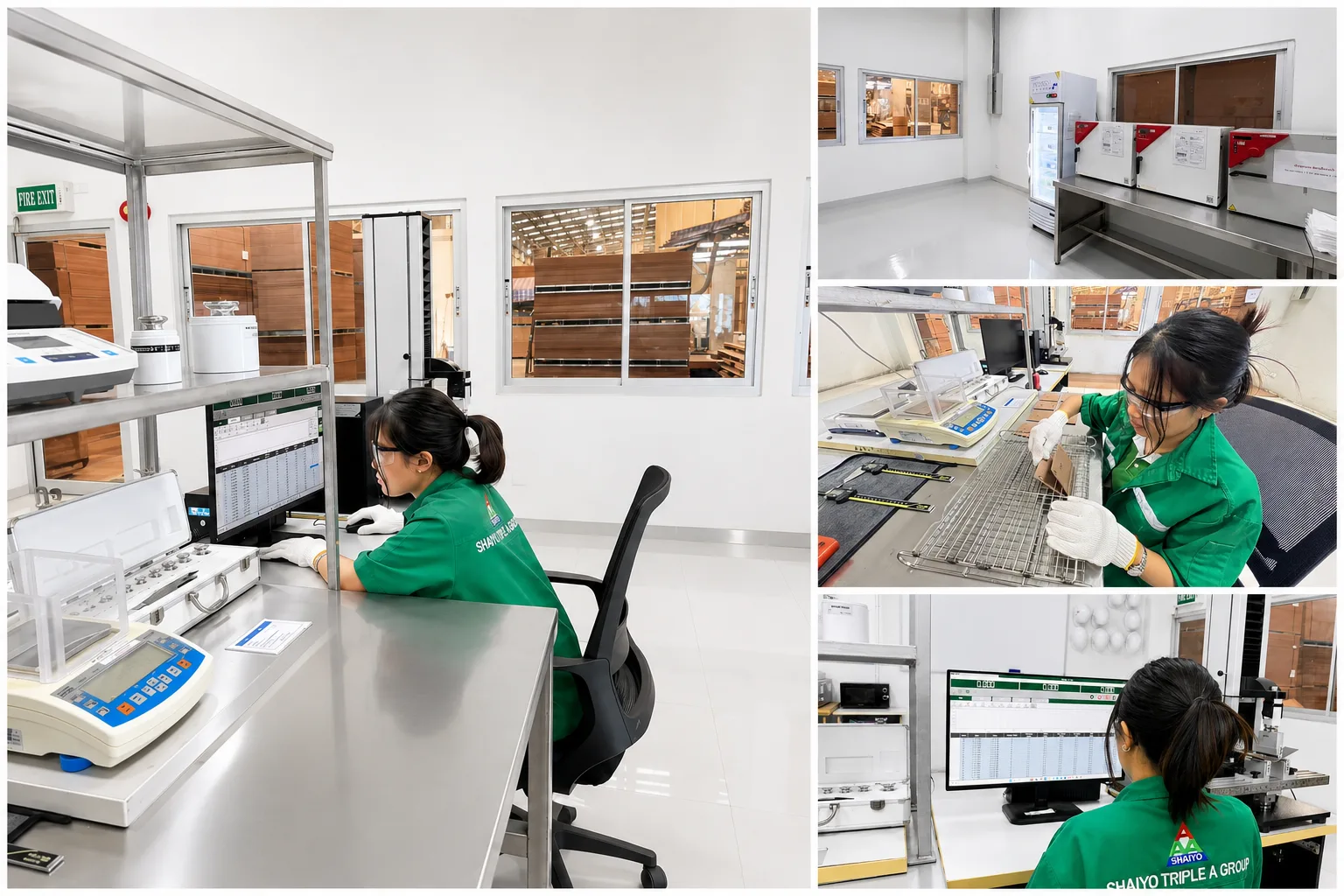 AAF hardboard testing laboratory