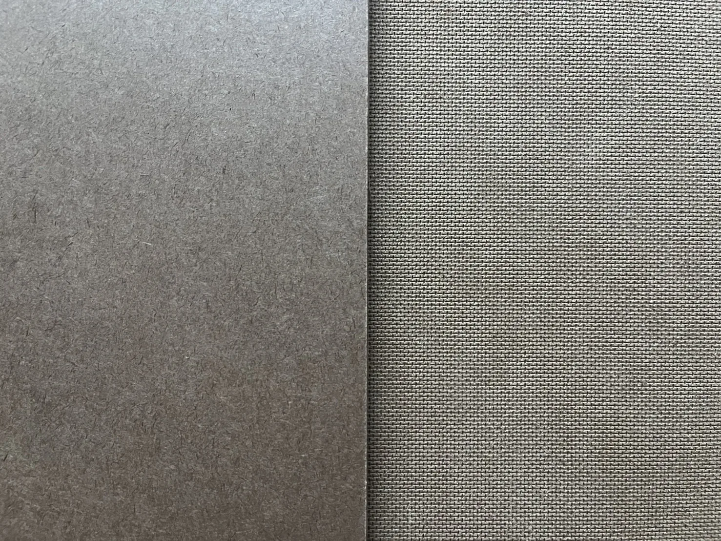 Hardboard smooth face, dense edge and mesh-pattern back