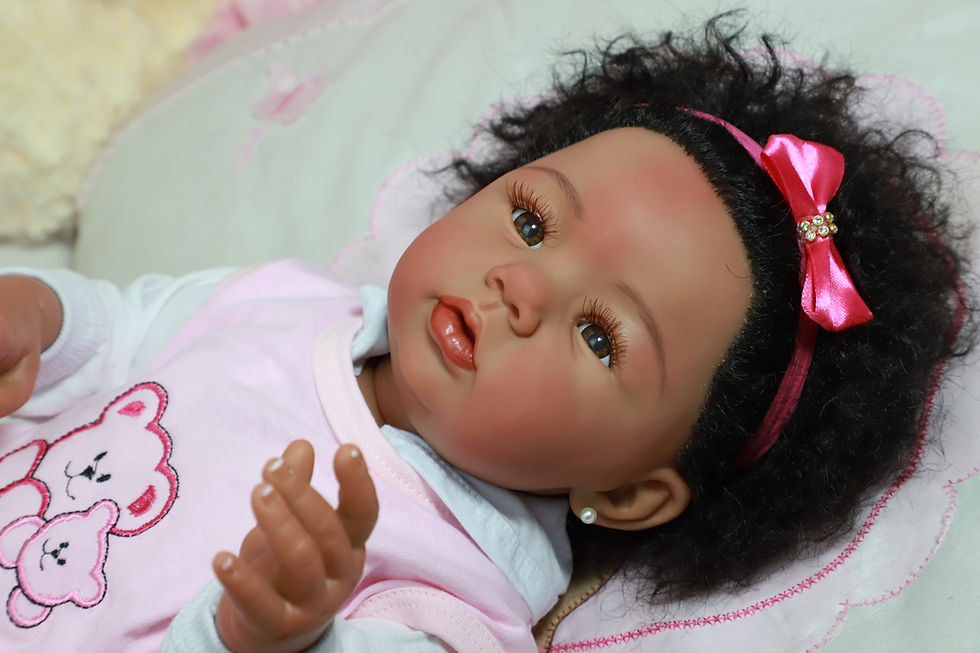 Miniatura: Bebê Reborn Abigail Negra