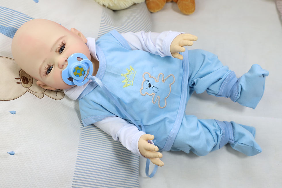 Miniatura: Bebê Reborn Carmelo  Careca