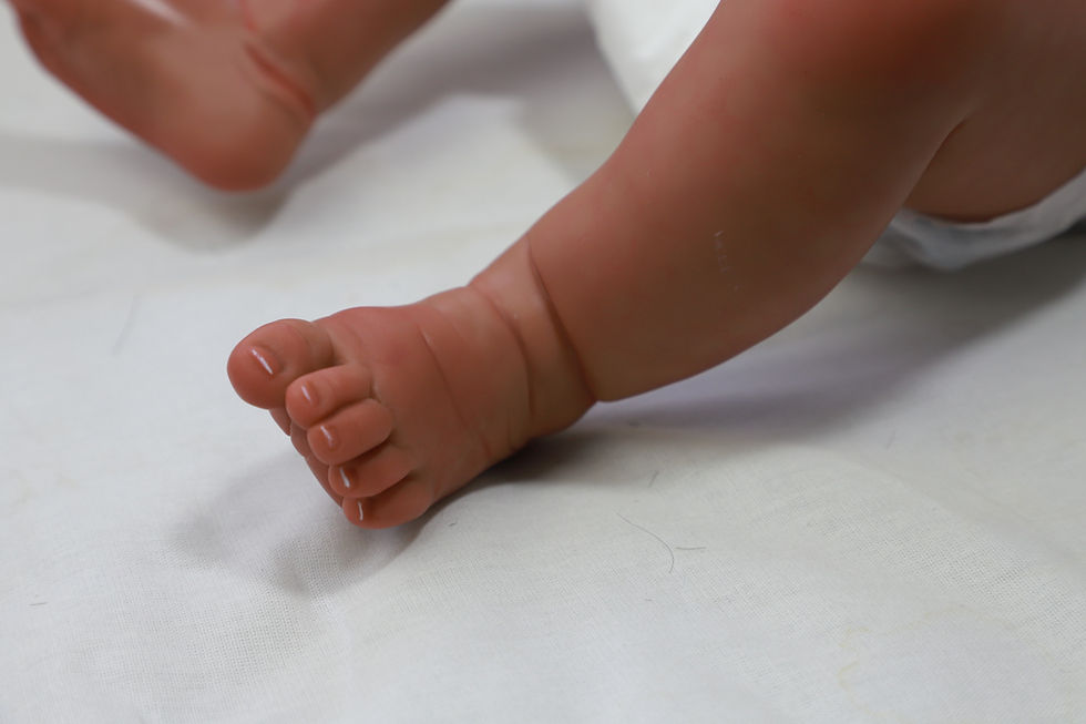 Miniatura: Bebê Reborn Anaya Careca (mama e faz xixi)
