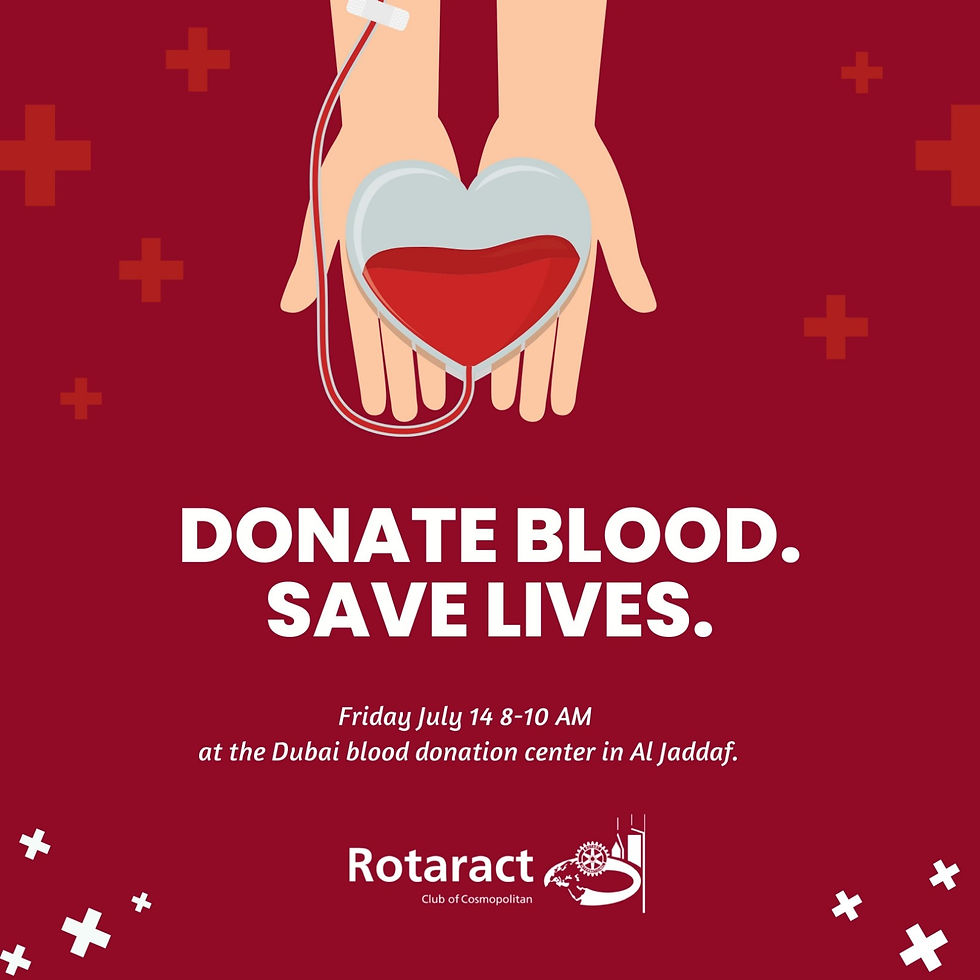 Rotaract Cosmopolitan Blood Donation Drive