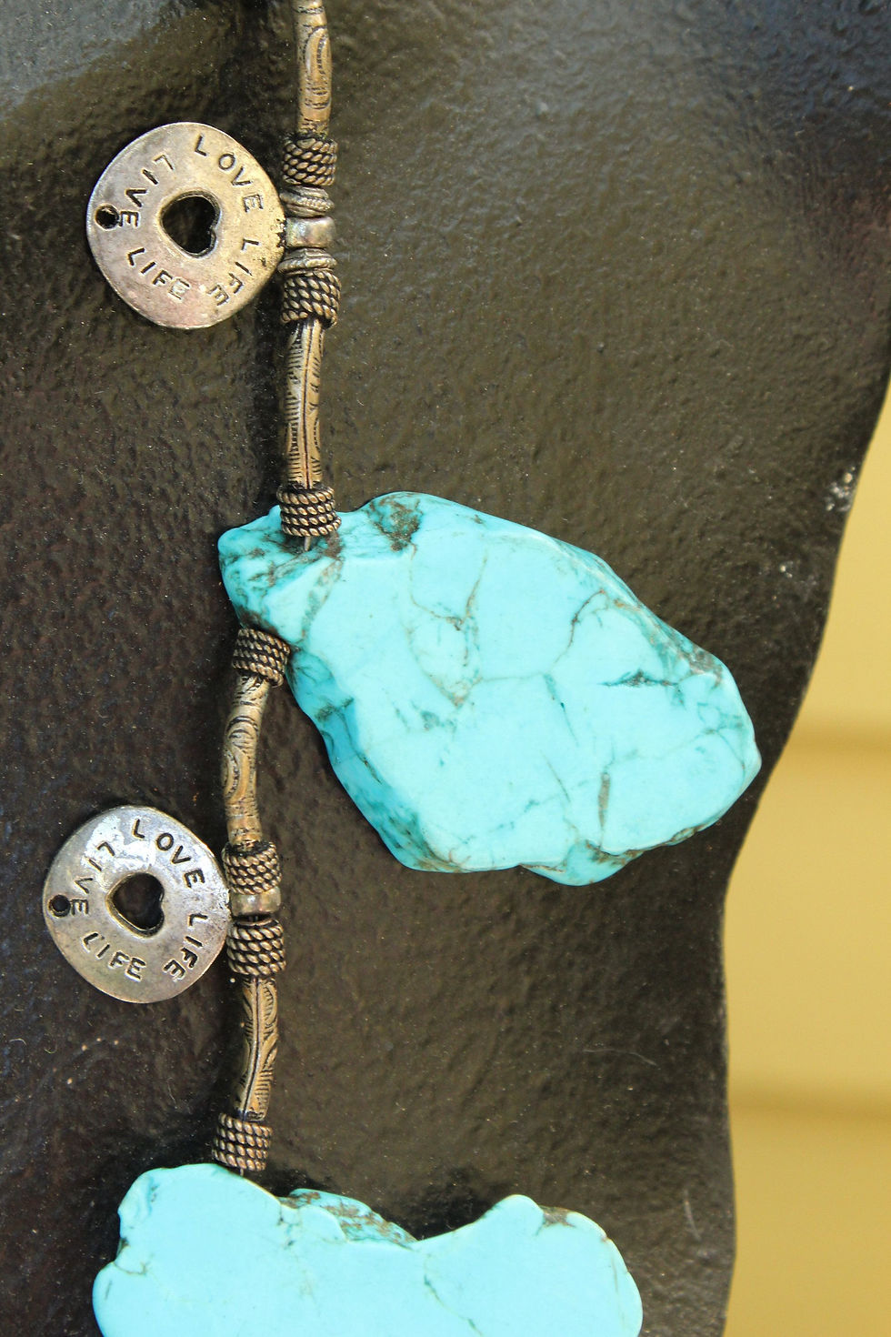Thumbnail: Handmade Raw Turquoise Necklace