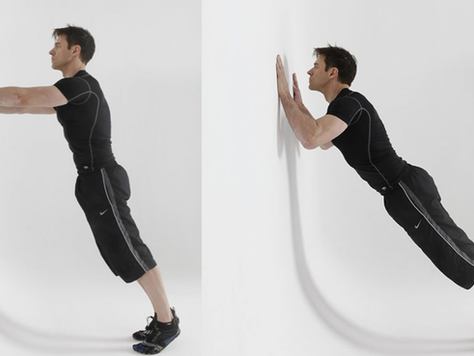Flexiones en la pared 