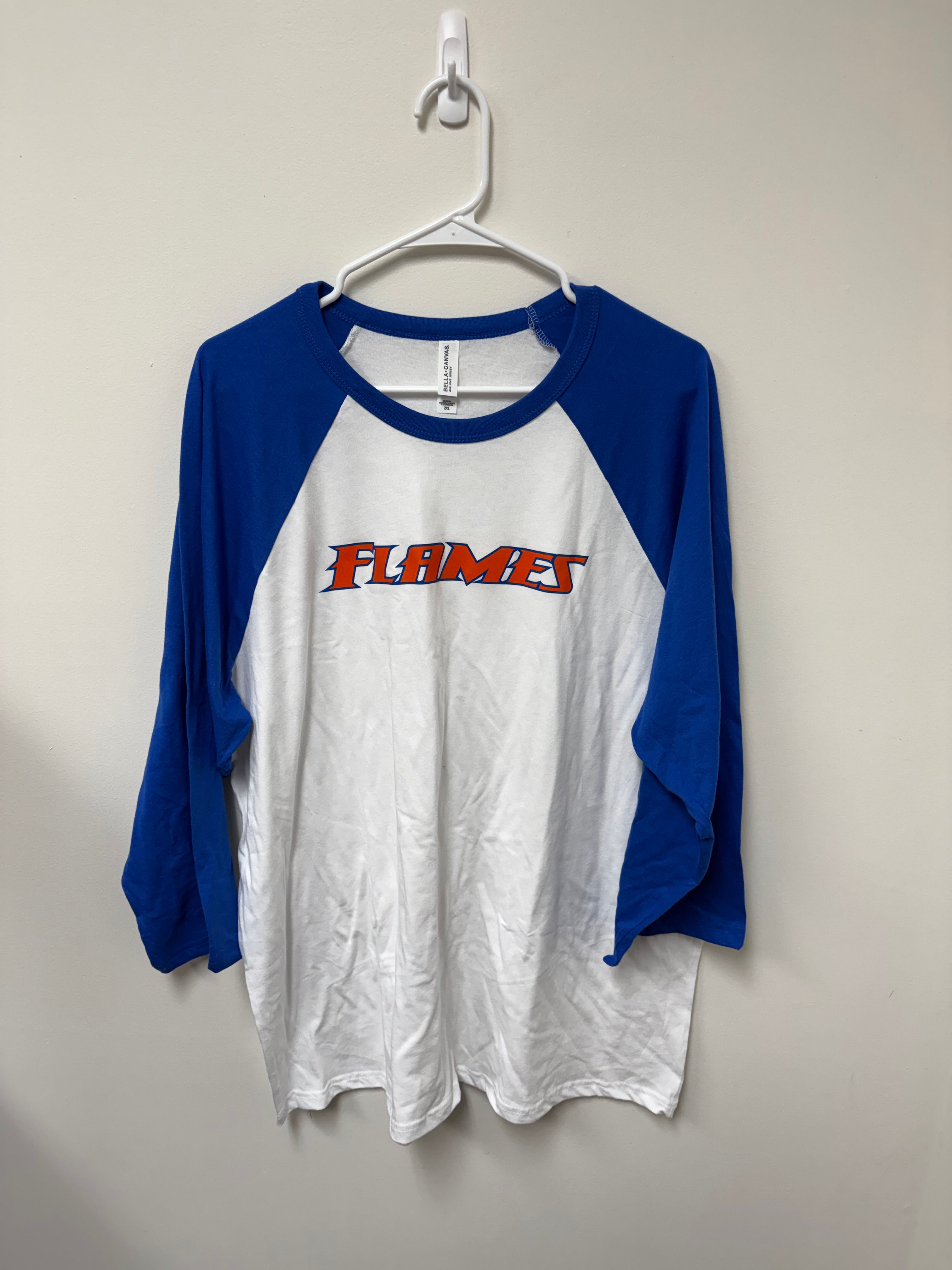 Flames 3/4 Sleeve Cotton Shirt