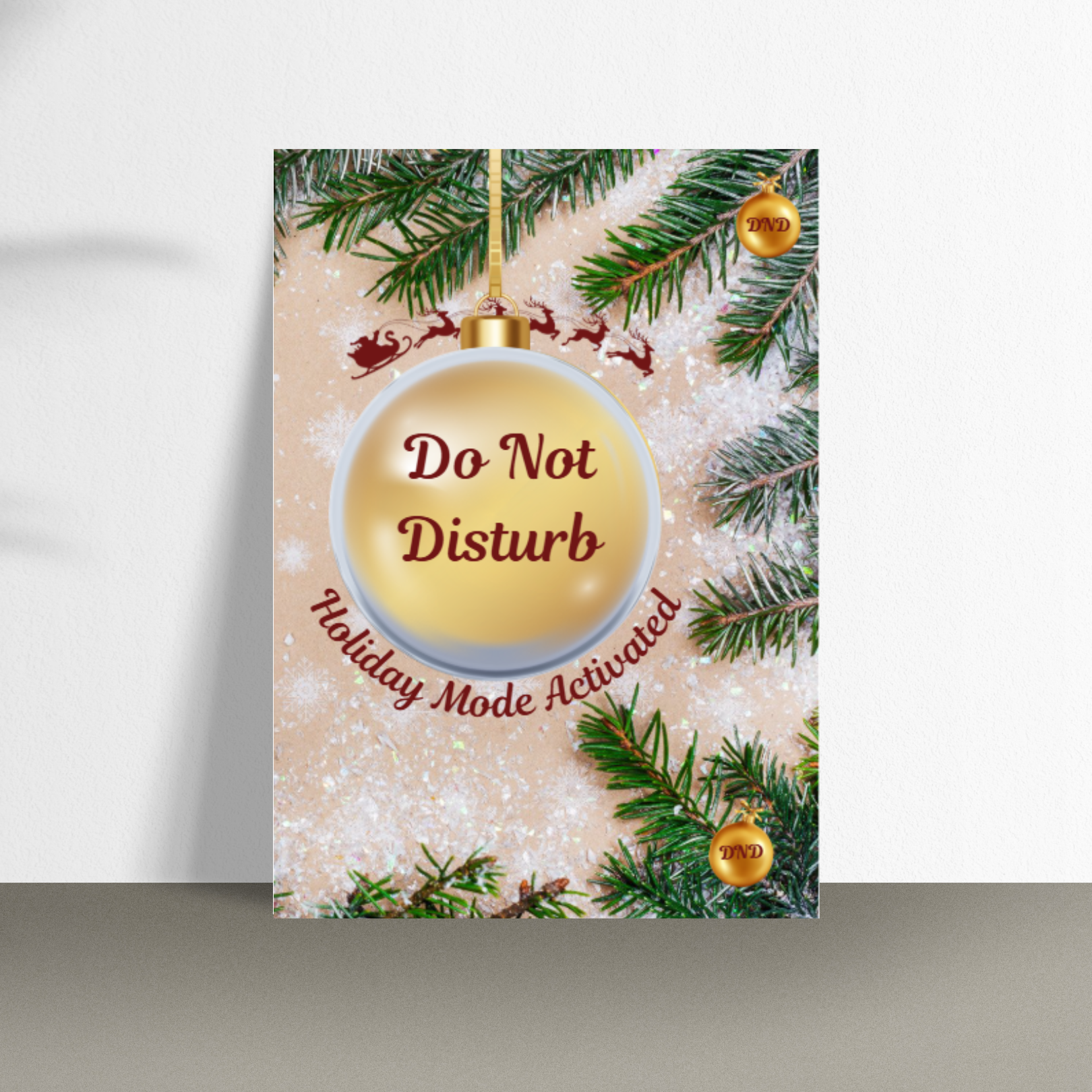Happy Holidays - Do Not Disturb