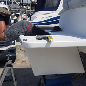 Outboard motor Pod fabrication and installation 