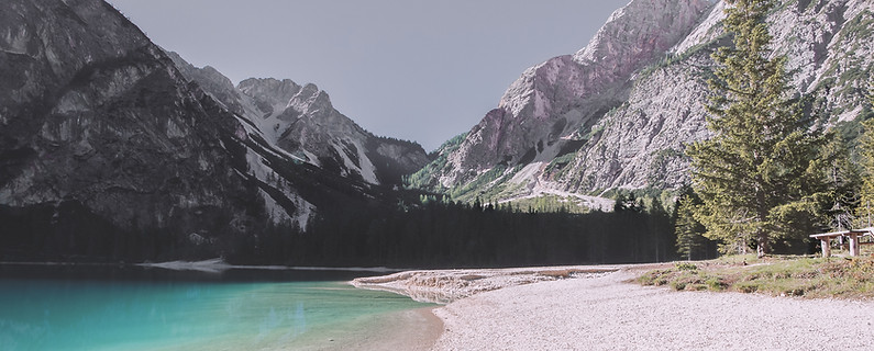 See und Berge Landschaft