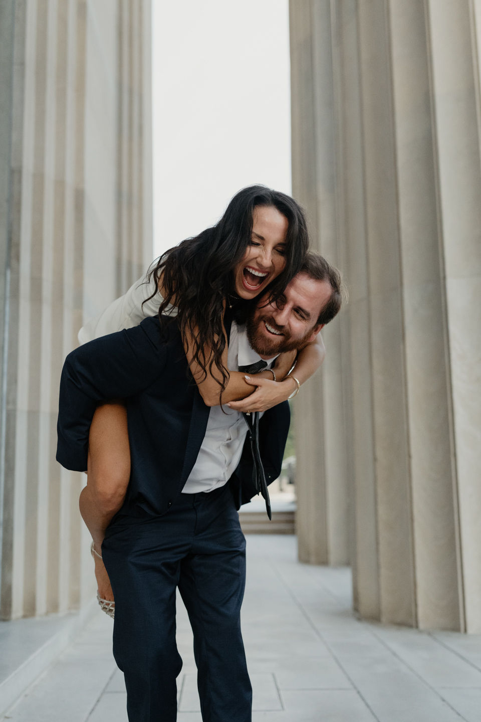engagement photo downtown Little Rock Robinson theatre