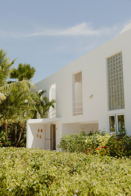 white villa in paradise