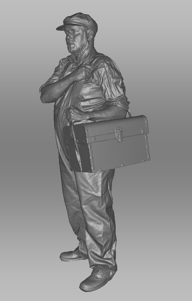 Thumbnail: AIM-LO2-043 7mm Loco Crew (With Barracks Box)