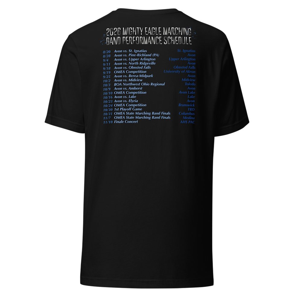 Thumbnail: Avon HS Marching Band 2026 Show Shirts "Shattered"