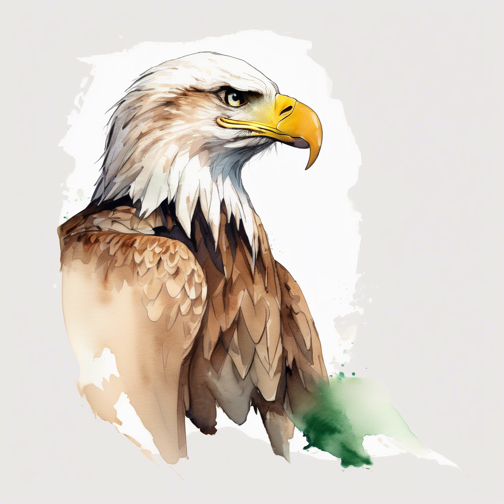 Hand-Painted Eagle Art